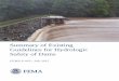 Summary of Existing Guidelines - Appendix E...2018/09/01  · Summary of Existing Guidelines for Hydrologic Safety of Dams Summary of Existing Guidelines for Hydrologic Safety of Dams