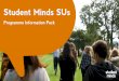 Student Minds SUs€¦ · Student Minds is the UK’s student mental health charity. We empower students and members of the university community to develop the knowledge, confidence