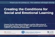 Creating the Conditions for Social and Emotional Learning and … · 2016-02-09 · School-Age Consortium. SEL SOLUTIONS AT AMERICAN INSTITUTES FOR RESEARCH American Institutes for