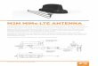 M2M MiMo LTE ANTENNA - · PDF file M2M MiMo LTE/GPS ANTENNA Low Profile MiMo Cellular Antenna with optional GPS/GNSS 3D Gain Plot Top (800MHz) 1800MHz 1900MHz 2100MHz * 3D radiation
