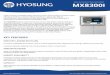 MX8300I - Hyosung America · For more information visit Hyosungamericas.com MX8300I New Gene ration Recycling ATM March 2020 Hyosung DIMENSIONS • Height: 58.8” • Width: 40.1”