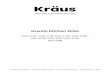 Installation Guide Granite Sinks update warranty · PDF file Granite Kitchen Sinks KGD-410B / KGD-412B/ KGU-413B / KGD-430B / KGD-433B / KGU-431B / KGU-413B ... The step-by-step guidelines