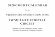 OCMULGEE JUDICIAL CIRCUITeighthdistrict.org/Forms/2020 Ocmulgee Final Calendar.pdf · Martin Luther King, Jr.'s Birthday - Monday, January 20 Washington's Birthday - February 17 -