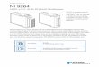 NI 9264 Datasheet - National InstrumentsDATASHEET NI 9264 16 AO, ±10 V, 16 Bit, 25 kS/s/ch Simultaneous • DSUB or spring-terminal connectivity • 250 Vrms, CAT II, channel-to-earth