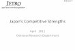 Japans ompetitive Strengths · 2011-04-15 · final capital goods Trade balance of Japans intermediate goods and final capital goods