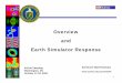Overview and Earth Simulator Response · July 8, 2002 SIAM Mini-Symposium Presentation of ES challenge June 21, 2002 Visit to Silicon Graphics, Inc. June 19-20, 2002 Visit to NASA