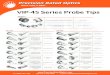 VIP-45 Series Probe Tips - Precision Rated Opticsprecisionratedoptics.com/wp-content/uploads/Prob... · VIP-45-TFO2-KIT VIP-45 Series guide for male and female for 4 channel TFOCA