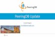 PeeringDB Update€¦ · •PeeringDB is a United States 501(c)(6) volunteer organization that is 100% funded by sponsorships •Healthy organization, building financial reserves