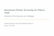 Automated Patient Screening for Clinical Trialsrecanati/slides/cbio_pres_public.pdf · 2019-03-28 · ICD10 : disease codes with descriptive sentences MeSH (Medical Subject Headings)