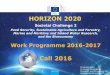 HORIZON 2020 - APRE · Work Programme 2016-2017 Call 2016 HORIZON 2020 ... Market with a Strengthened Industrial Base A Resilient Energy Union with a Forward-Looking Climate Change