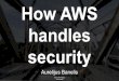 How AWS security Aurelijus Banelis PGP 0x320205E7539B6203 130D C446 1F1A 2E50 D6E3 3DA8 3202 05E7 539B