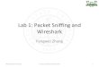 Lab 1: Packet Sniffing and Wiresharkwebpages.eng.wayne.edu/~fy8421/19sp-csc5290/slides/lab1-slides.pdf– IP, TCP, HTTP headers • Wireshark, TCPDump Wayne State University Course: