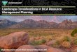Landscape Considerations in BLM Resource Management Planning · • Update to BLM’s land use planning regulations (43 CFR §1600) • Incremental improvements, not wholesale changes