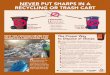 NEVER PUT SHARPS IN A RECYCLING OR TRASH CARTn Benicia Fire Station – 150 Military West, Benicia n Clayton City Hall – 6000 Heritage Trail, 2nd Floor, Clayton n Delta Household