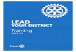 YOUR DISTRICT - Microsoft...This is the 2013 edition of Lead Your District: Training (246), formerly known as the District Training Manual. It is intended for the district training