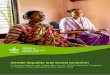 Gender Equality and Social Inclusion · 2020-04-17 · 7 3. Goals and approach of FTA’s gender and social inclusion research Building on experience to date in gender research and