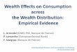 Wealth effects on consumption across the wealth ...€¦ · qualitative indicators about other expenditures (clothing, public transport, cultural and recreational goods and services,
