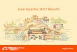 June Quarter 2017 Results - Alibaba GroupJune Quarter 2017 Results Aug 17, 2017. Disclaimer 2 This presentation contains forward-looking statements. These statements are made under