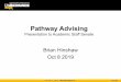 Pathway Advising - University of Wisconsin–Milwaukee · 2019-10-11 · Because you indicated that you are undecided about your major, we are pleased to welcome you to Pathway Advising