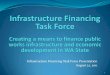 Infrastructure Financing Task Force Presentation August 22 ......By year 5 -- $8.5M per $100M of startup capital By year 10 -- $39.6 M per $100M of startup capital By year 20 -- $131.8M