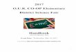 2017 O.U.R. CO-OP Elementary District Science Fair · public recognition of outstanding students within the O.U.R. CO-OP member school districts. The goals of the CO-OP Science Fair