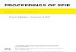 PROCEEDINGS OF SPIE€¦ · PROCEEDINGS OF SPIE Volume 9157 Proceedings of SPIE 0277-786X, V. 9157 SPIE is an international society advancing an interdisciplinary approach to the