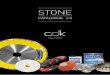 STONE · Engineered Stone + Granite WET DIAMOND BLADES Size Code 400mm 450mm DB400DK9 DB450DK9 Bore (mm) 60 60 Premium quality blade for wet-cutting Granite and Engineered Stone on