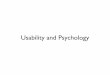 Usability and Psychology - Drexel CCIgreenie/cs475/CS475-15-02.pdf · program PGP – showed that 90% of users couldn’t get it right give 90 minutes • Private / public, encryption