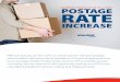 ULTIMATE GUIDE TO THE 2012 USPS posTAgE RATE · First-Class Mail (Letters, Large Envelopes & Postcards) Post Office/Retail postage rates Packages 2012 2011 Increase First-Class Mail