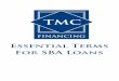 Essential Terms For SBA Loans - TMC Financing · An SBA real estate loan is an alternative to a conventional loan. SBA 504 loans offer below-market interest rates and long-term, fixed-rate