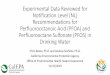 Experimental Data Reviewed for Notification Level (NL) … · 2019-12-19 · Experimental Data Reviewed for Notification Level (NL) Recommendations for Perfluorooctanoic Acid (PFOA)