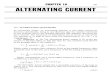 ALTERNATING CURRENT · 2018-02-09 · ALTERNATING CURRENT 10.1 ALTERNATING QUANTmES As mentioned earlier, an alternating quantity is one which reverses its direction periodically,
