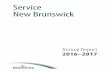 Service New Brunswick · • As part of the provincial government’s commitment to common services, more than 200 Information Technology employees from Part 1 departments merged