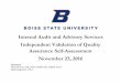 Internal Audit and Advisory Services Independent …...2016/12/01  · November 23, 2016 Mr. Don Soltman, Audit Committee Chair, Idaho State Board of Education Dr. Robert Kustra, President,
