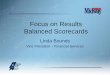 Focus on Results Balanced Scorecards...Focus on Results –Balanced Scorecard •Learning Objectives –Approach to Focus on Results •Identify key stakeholders and requirements •Alignment