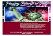 Happy Fourth of July · 05/07/2020  · July 5, 2020 Happy Fourth of July Give me your tired, your poor, Your huddled masses yearning to breathe free, e wretched refuse of your teeming