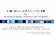 THE HEDGEMAN CENTER - Hamline University · 2017-11-29 · 1969: Document 14 Shortly after the assassination of Martin Luther King, Jr. (April 1968), Hamline University President