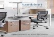 thought starter lighting at work - Innovative · control groups of tambient ® luminaires via pluggable cables concealed under work surfaces or in furniture wireways Sensors, room