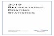 2019 Recreational Boating Statistics · Recreational Boating Statistics 2019, the 61st annual report, contains statistics on recreational boating accidents and state vessel registration