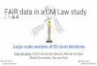 FAIR data in a UM Law study · Lessons learned FAIR is not binary (your data is not either FAIR or not FAIR) FAIR != open A little FAIRness goes a long way Findability and accessibility