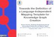 Towards the Deﬁnition of a Language-Independent Mapping ... · Knowledge Graph Creation Oscar Corcho, Ontology Engineering Group Universidad Politécnica de Madrid, Spain Ana Iglesias-Molina,