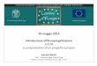 LAURA GRAZI - Eurosportello Confesercenti · Progetto: Realizzazione di un corso gratuito di italiano per donne immigrate all’università Esempio SWOT Analysis 3 Introduzione all