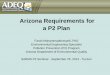 Arizona Requirements for a P2 Plan - azdeq.govWhat Is a P2 Plan? • A Pollution Prevention Plan (Plan) is a stand alone management document that provides information on the facility