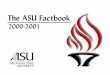 The ASU Factbook - A-State · 2013-10-14 · 2000-2001 ASU Factbook 4 Welcome to the 2000-2001 ASU Factbook!In this document, we have outlined facts and figures to help you understand