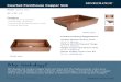 Sinkology: Courbet Farmhouse Copper Sink Spec Sheetpdf.lowes.com/dimensionsguides/710882160951_meas.pdf · Courbet Farmhouse Apron Copper Sink + Outer - 30” x 22” x 8” + Inner