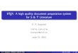 LaTeX: A high quality document preparation system for S ...ir.cftri.com/10892/1/Presentation.pdf · LATEX vs. Word processors 1 Word processors are based on the principle of WYSIWYG