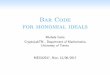 Bar Code for monomial idealsfor monomial ideals Michela Ceria CryptoLabTN - Department of Mathematics University of Trento MEGA2017, Nice, 12/06/2017 Introduction: strongly stable