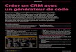 PROJETS Créer un CRM avec un générateur de code · PROJETS Créer un CRM avec un générateur de code ... le logiciel
