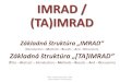 IMRAD / (TA)IMRAD - · PDF file 2013-03-30 · IMRAD / (TA)IMRAD . Základná štruktúra „[TA]IMRAD“ (T. itle – A. bstract – I. ntroduction – M. ethods – R. esults –