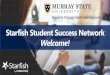 Starfish Student Success Network Welcome! · 2019-10-31 · Starfish Online Support Site: Accessed through your Starfish account. Go Racers! Wishing you a very successful Fall Semester!